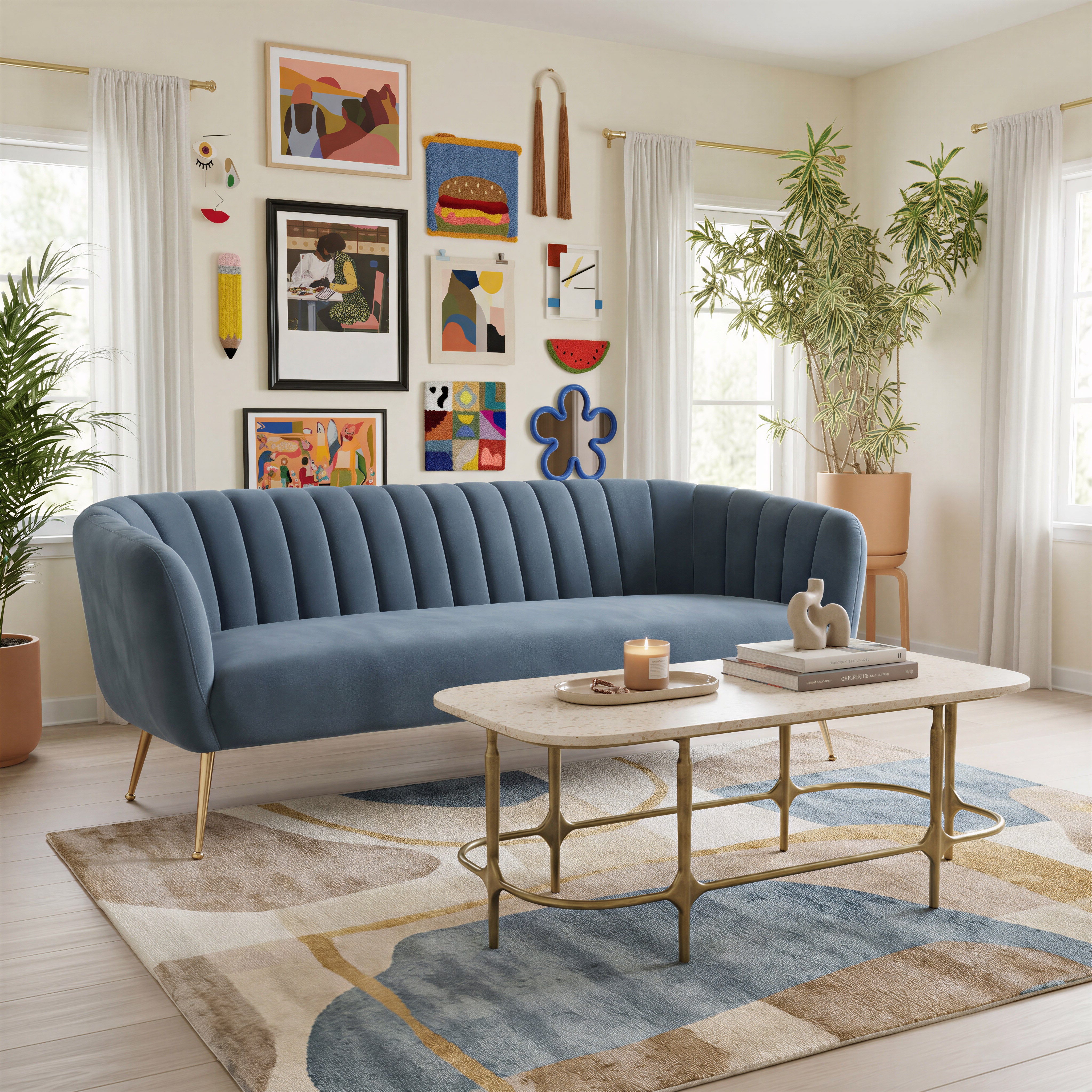 Deco Sofa Gray by Zuo Modern