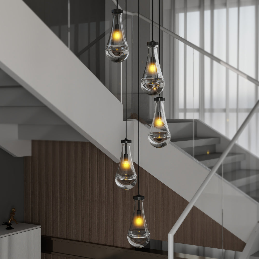 Raindrop Cluster Pendant Chandelier