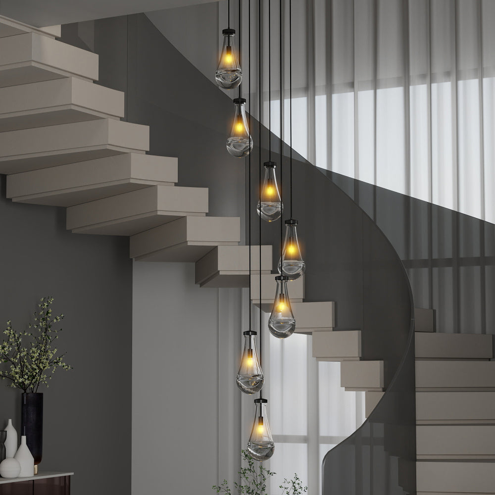 Raindrop Cluster Pendant Chandelier
