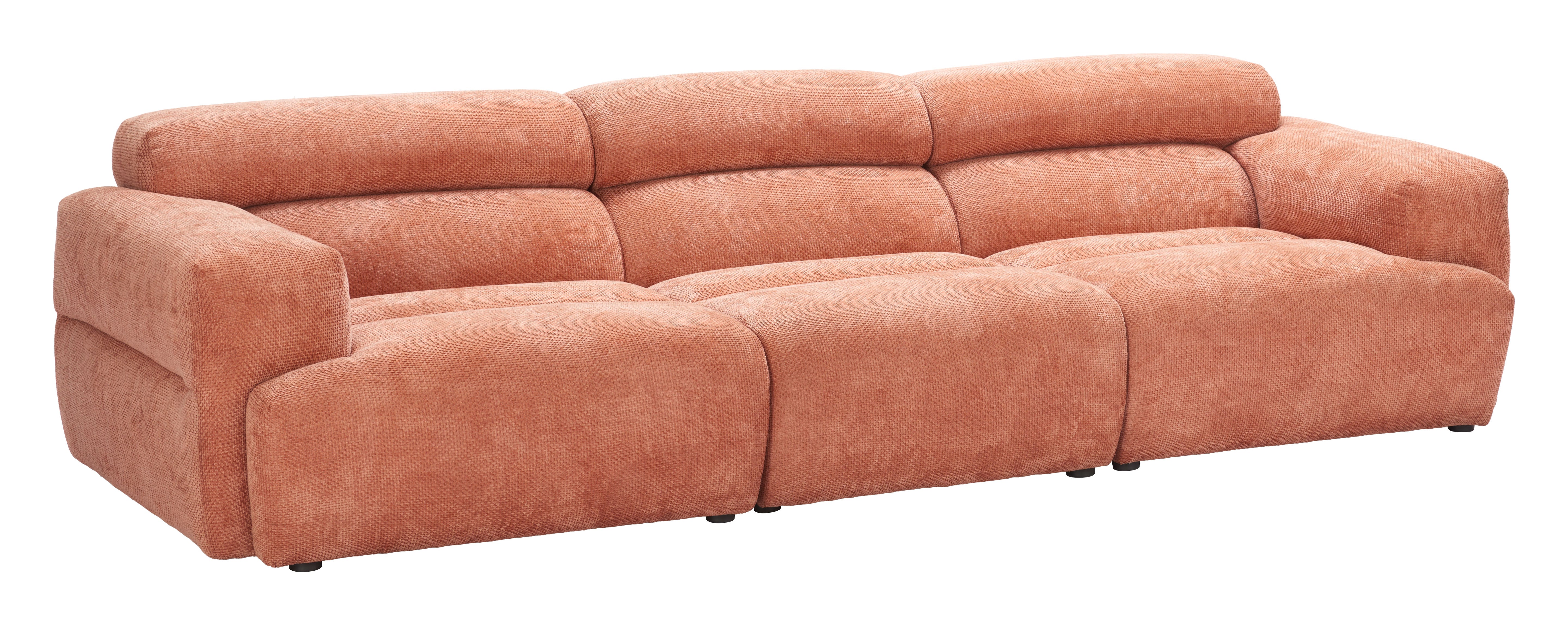 Alis Modular Sectional Orange by Zuo Modern
