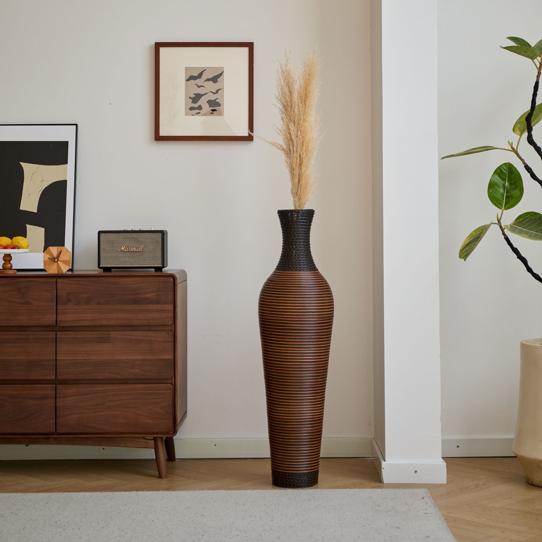 Tall Woven Floor Vase