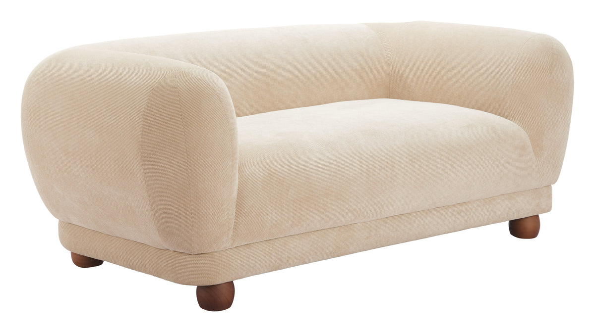 Boet Loveseat Taupe by Zuo Modern