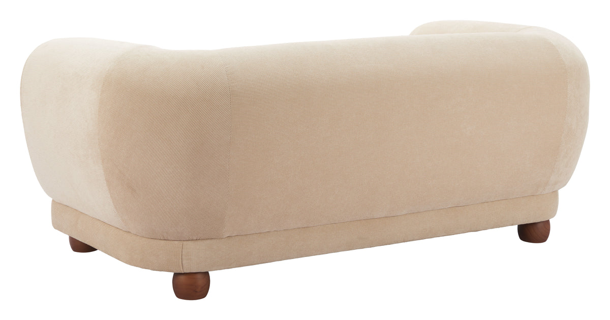 Boet Loveseat Taupe by Zuo Modern