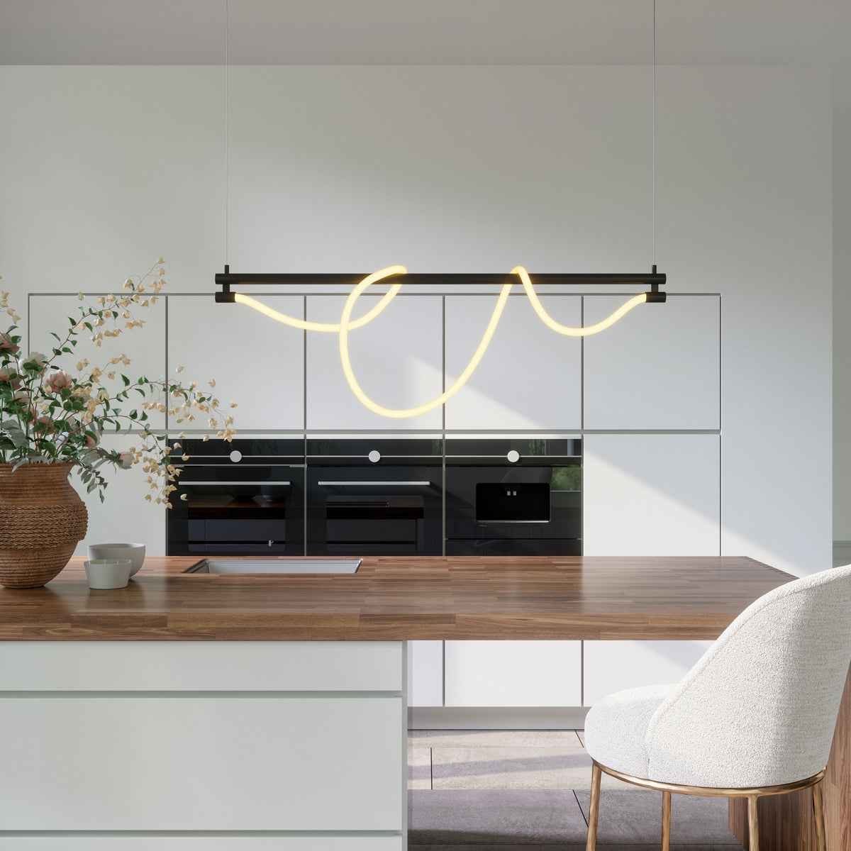 Adder Ceiling Lamp Black by Zuo Modern