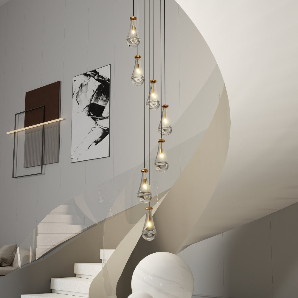 Raindrop Cluster Pendant Chandelier