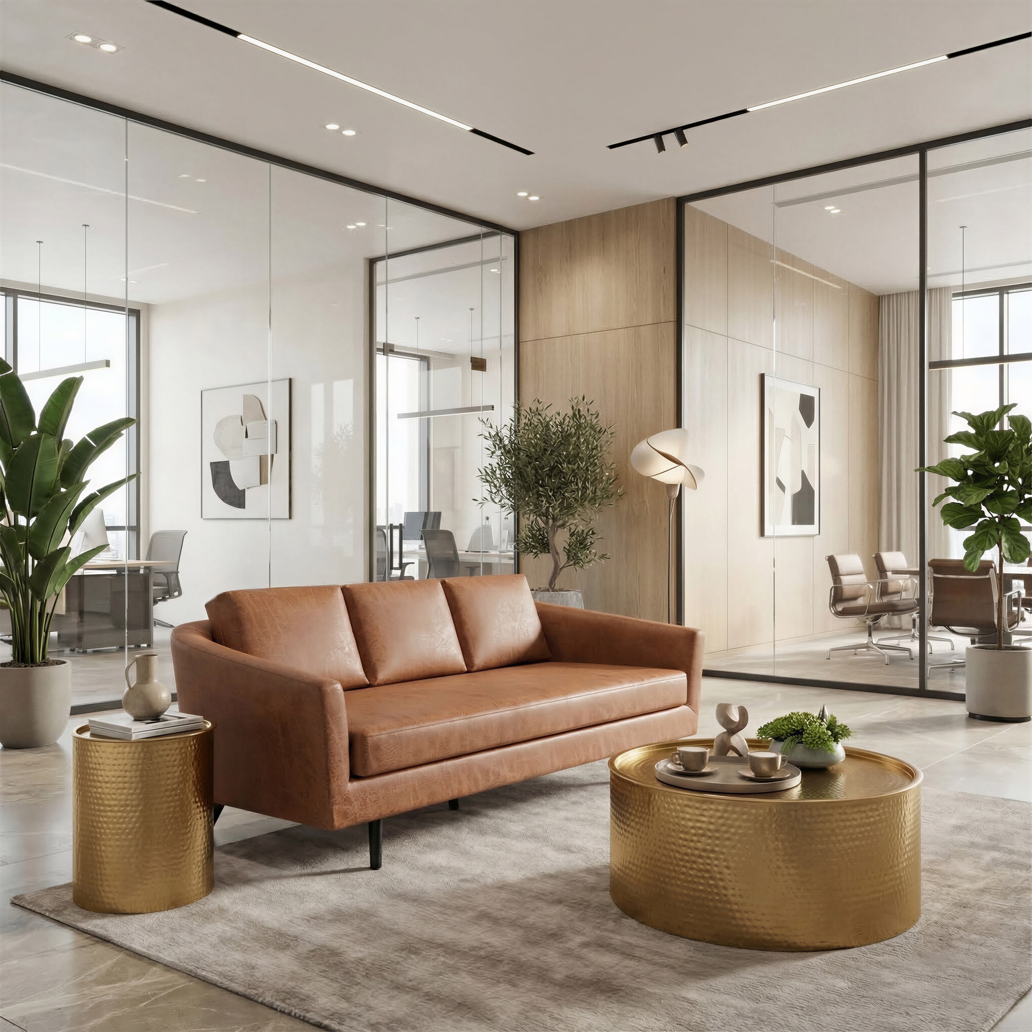 Divinity Sofa Brown by Zuo Modern