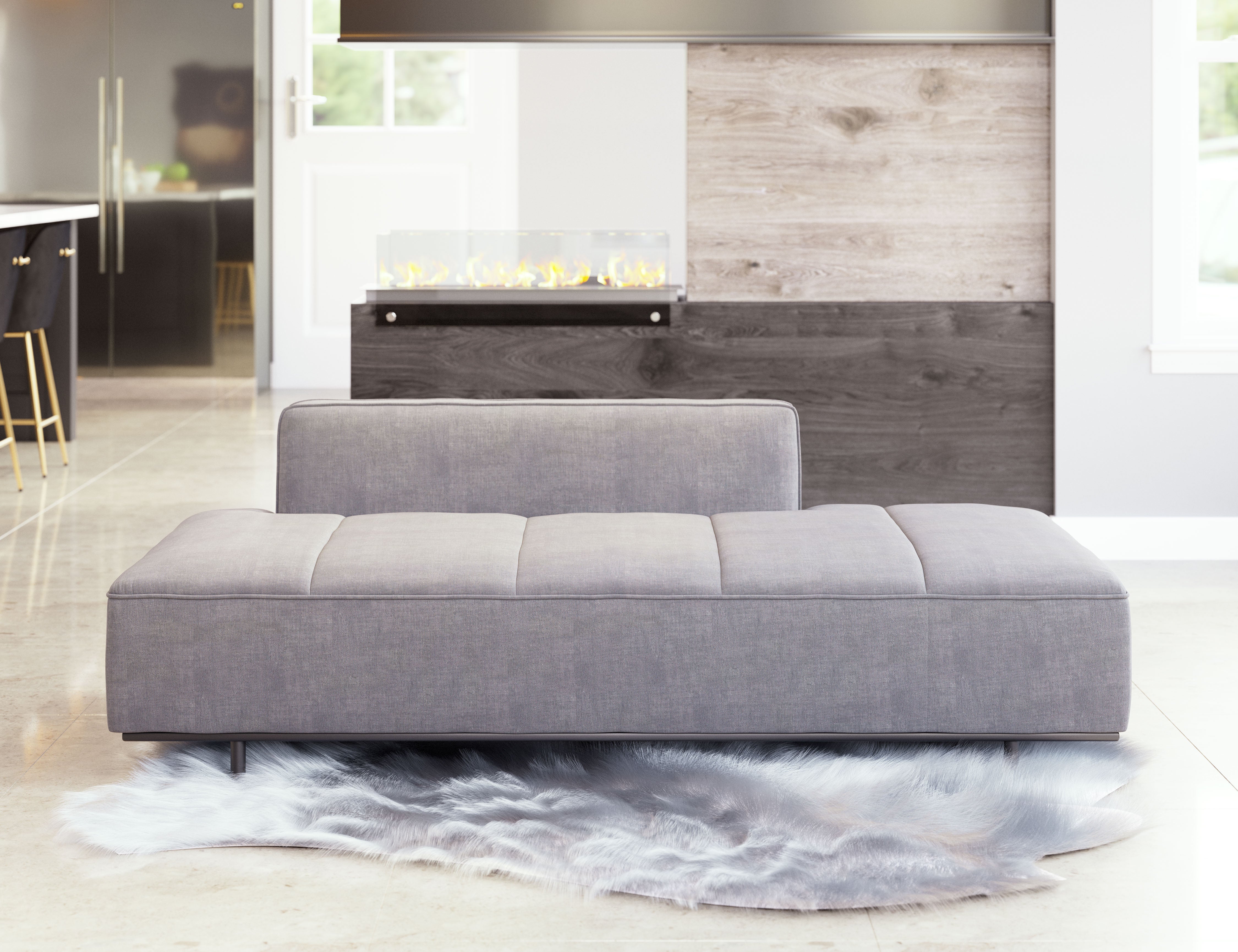 Confection Sofa Gray by Zuo Modern