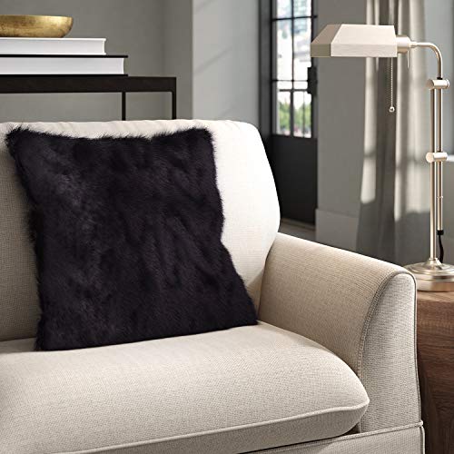 Faux Fur Filled Decorative Throw Pillow