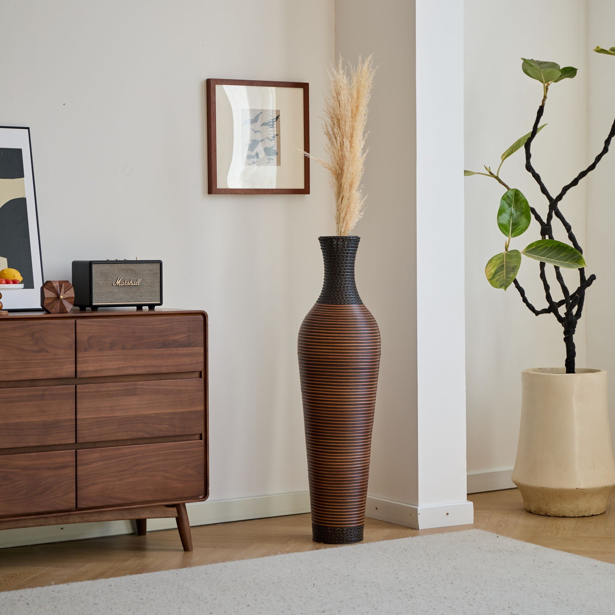 Tall Woven Floor Vase