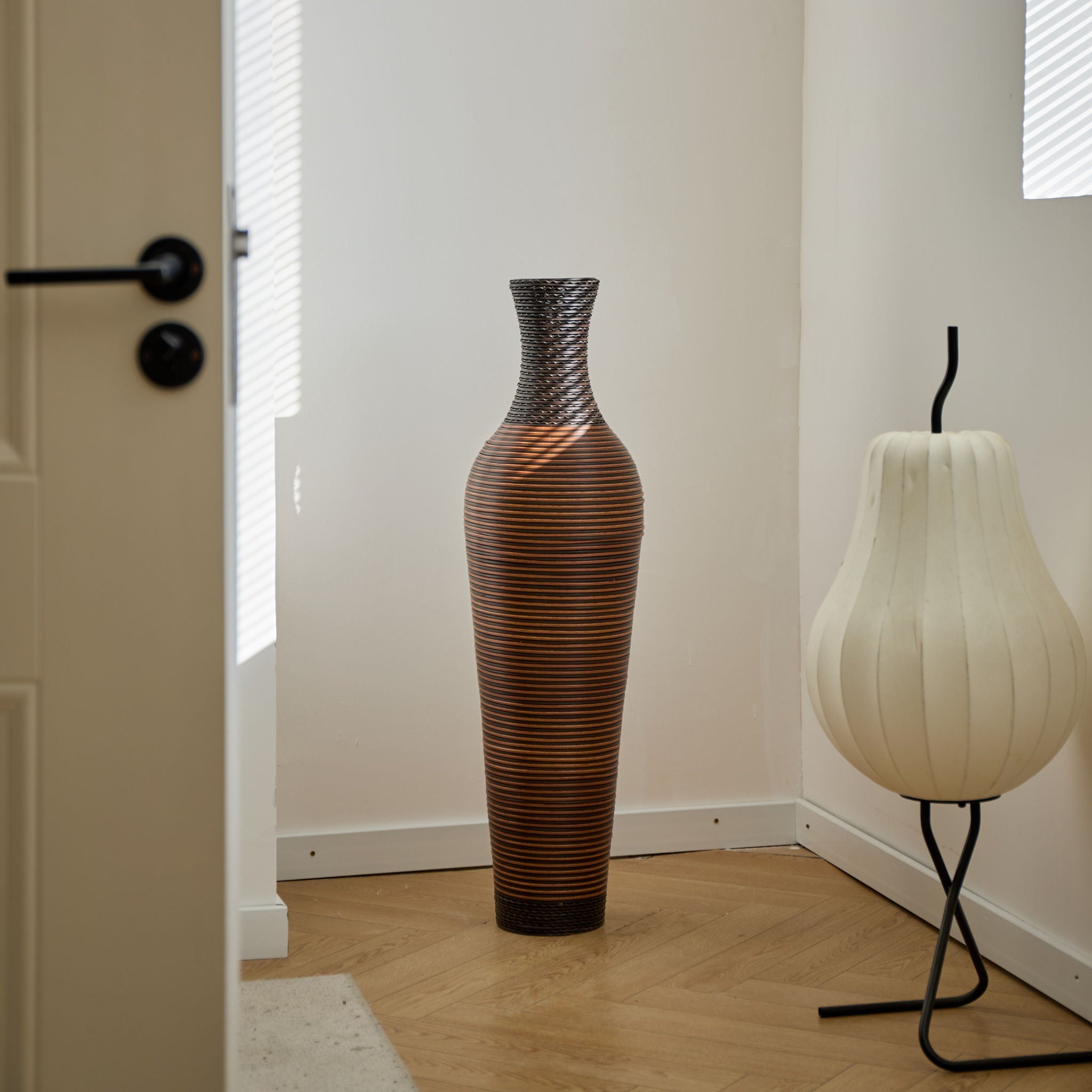 Tall Woven Floor Vase