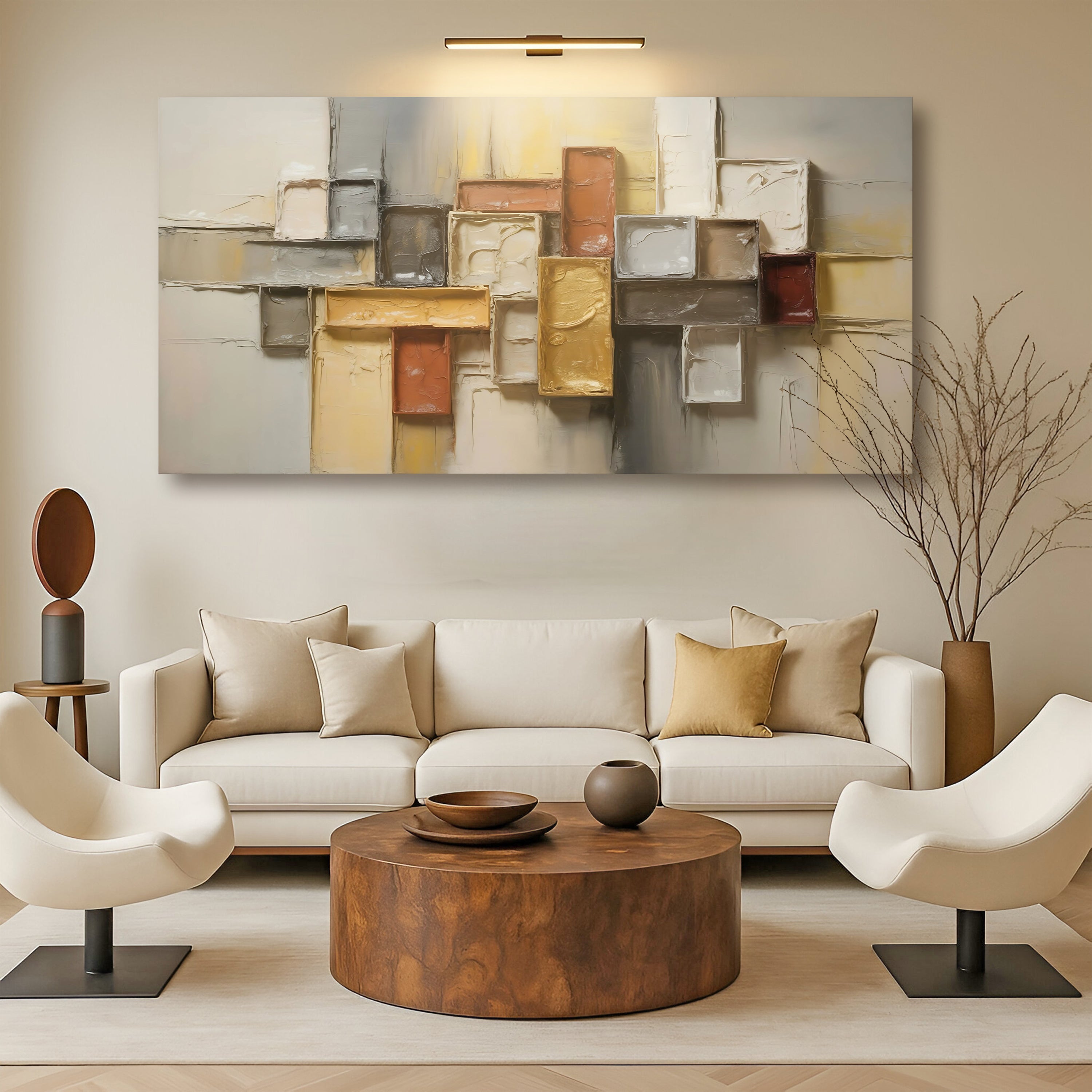Geometric Abstract Canvas Wall Art