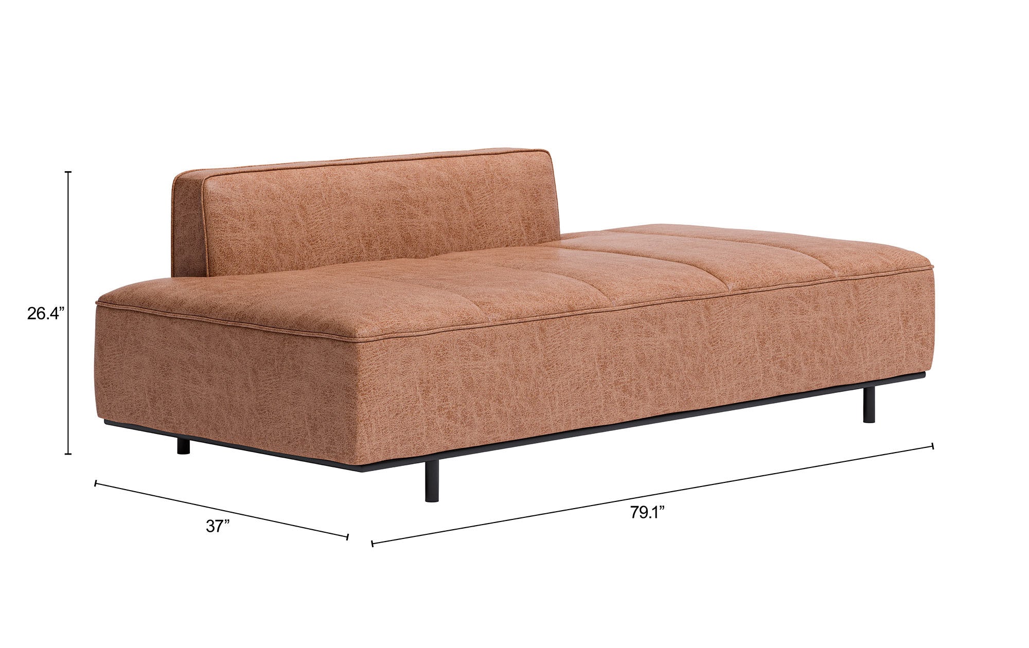 Confection Sofa Brown by Zuo Modern