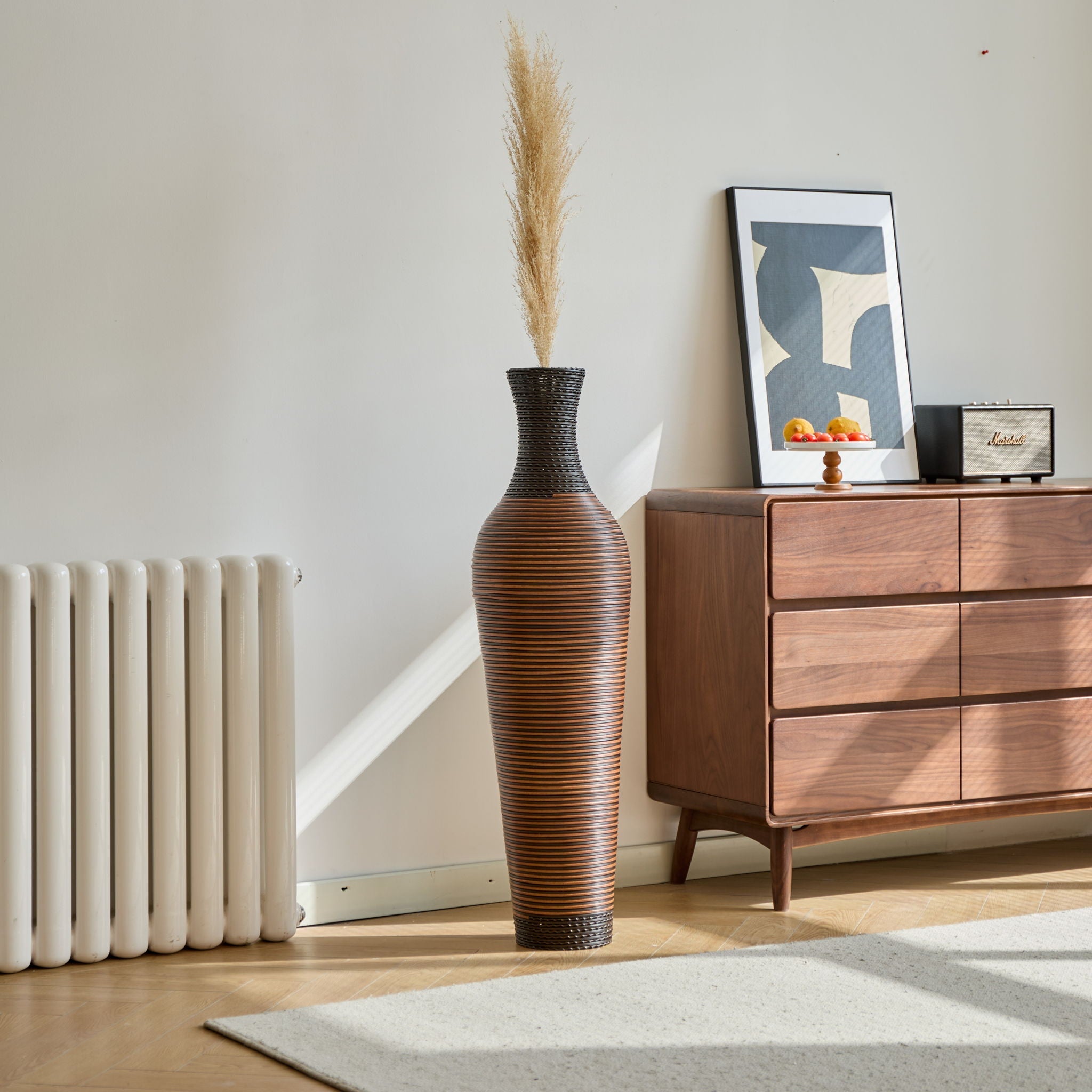 Tall Woven Floor Vase