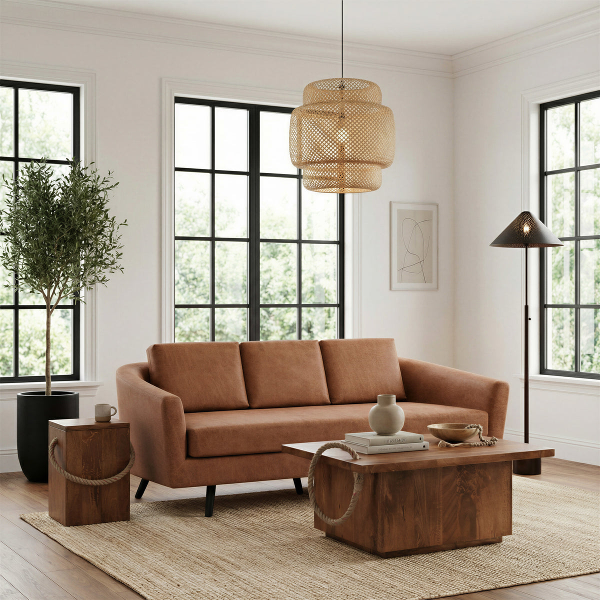 Divinity Sofa Brown by Zuo Modern