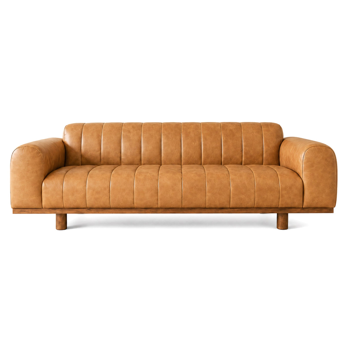 Nebraska Tan Leather Sofa