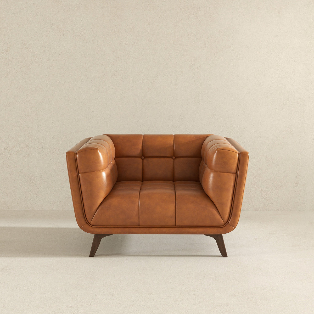 Addison Cognac Leather Lounge Chair