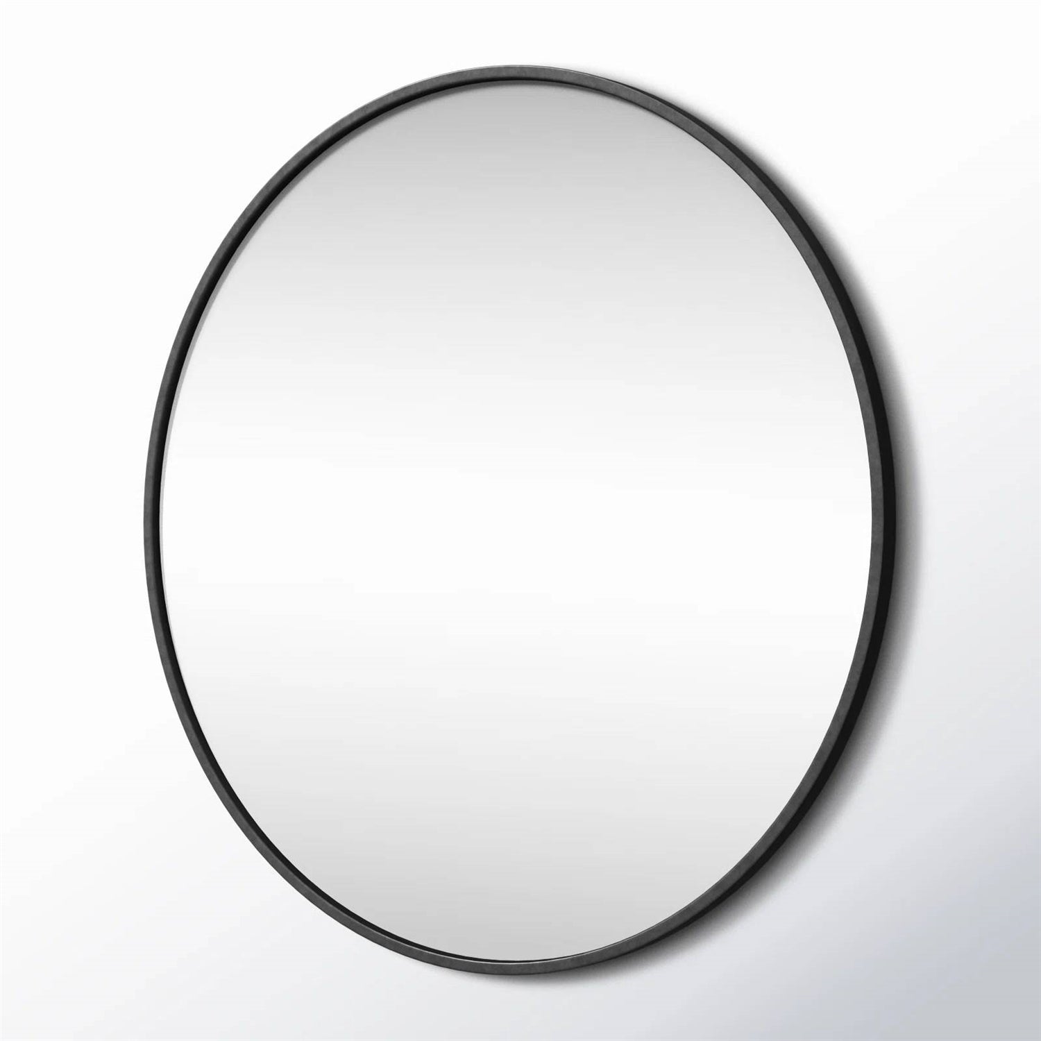 Round Black Wall Mirror