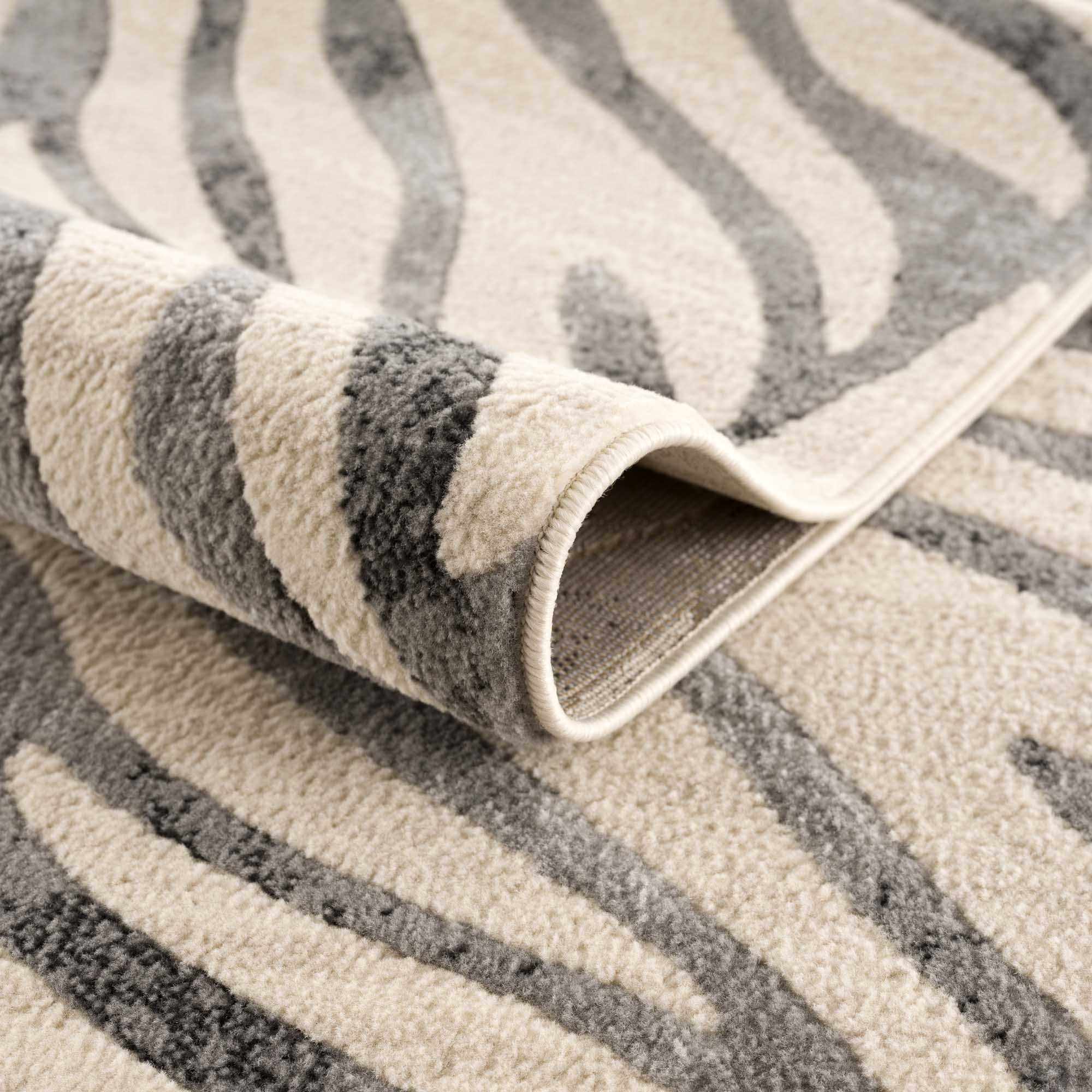 Ecorse Zebra Print Area Rug