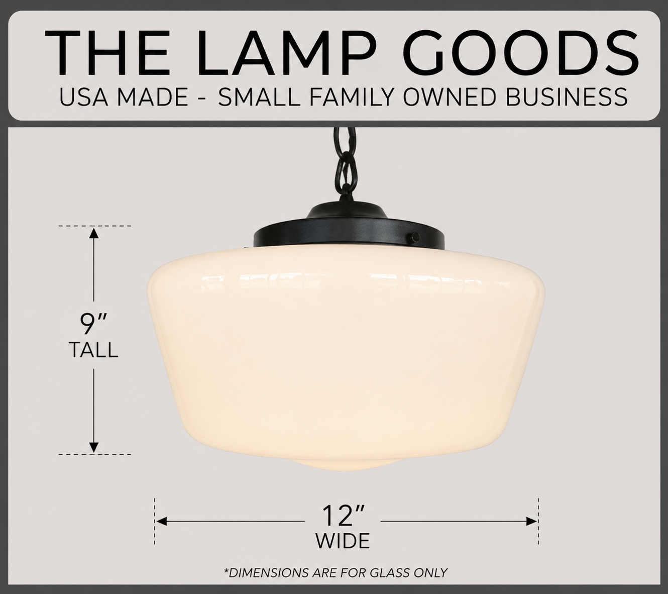 Large Antique Milk Glass Pendant Light