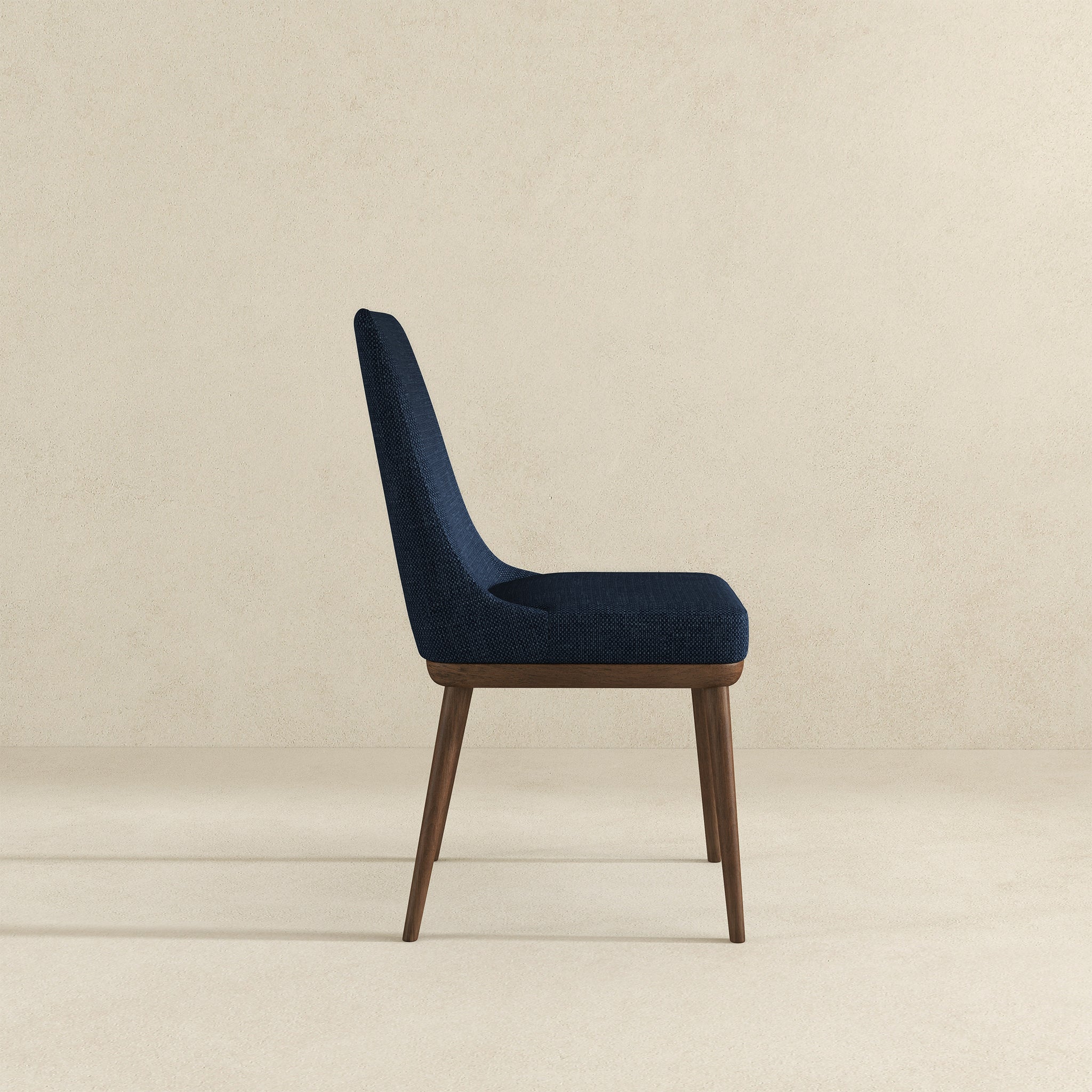 Kate Dark Blue Fabric Dining Chair (Set of 2)