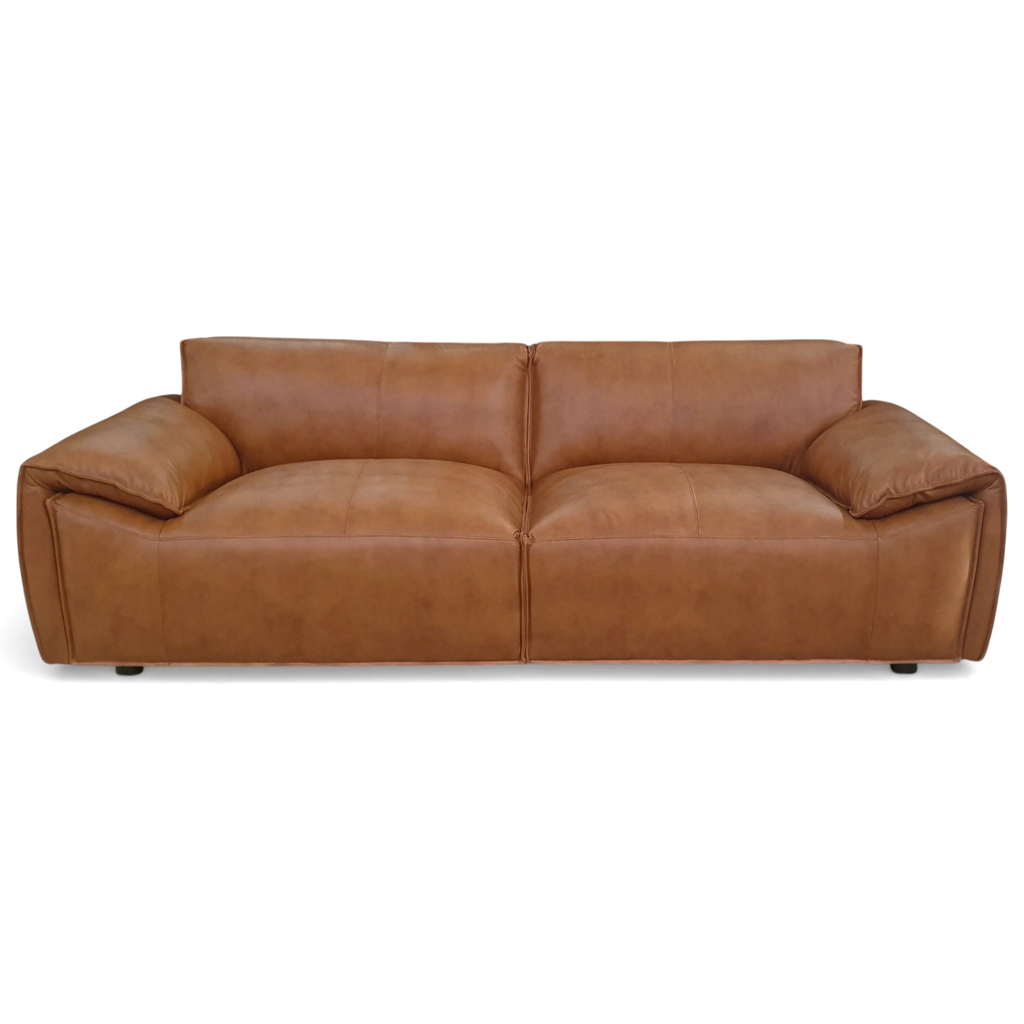 Laffey Tan Top Grain Leather Sofa