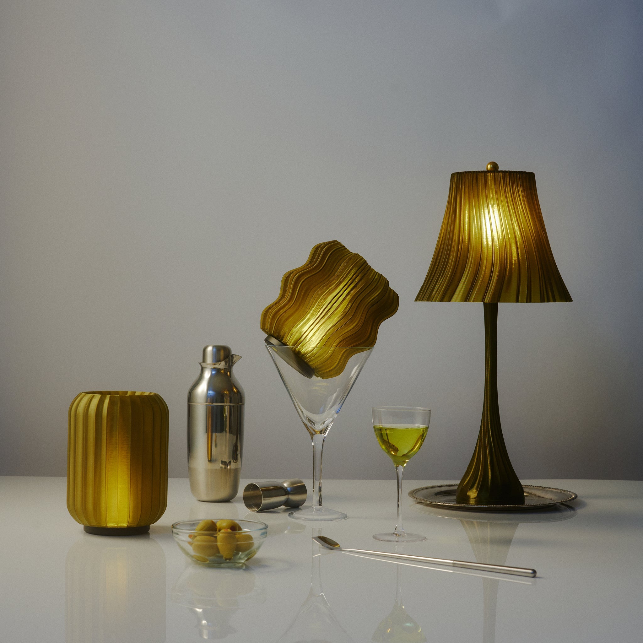 Pleated Table Lamp