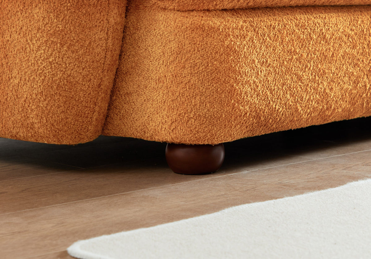 Paton 114.5'' Boucle Fabric Sofa