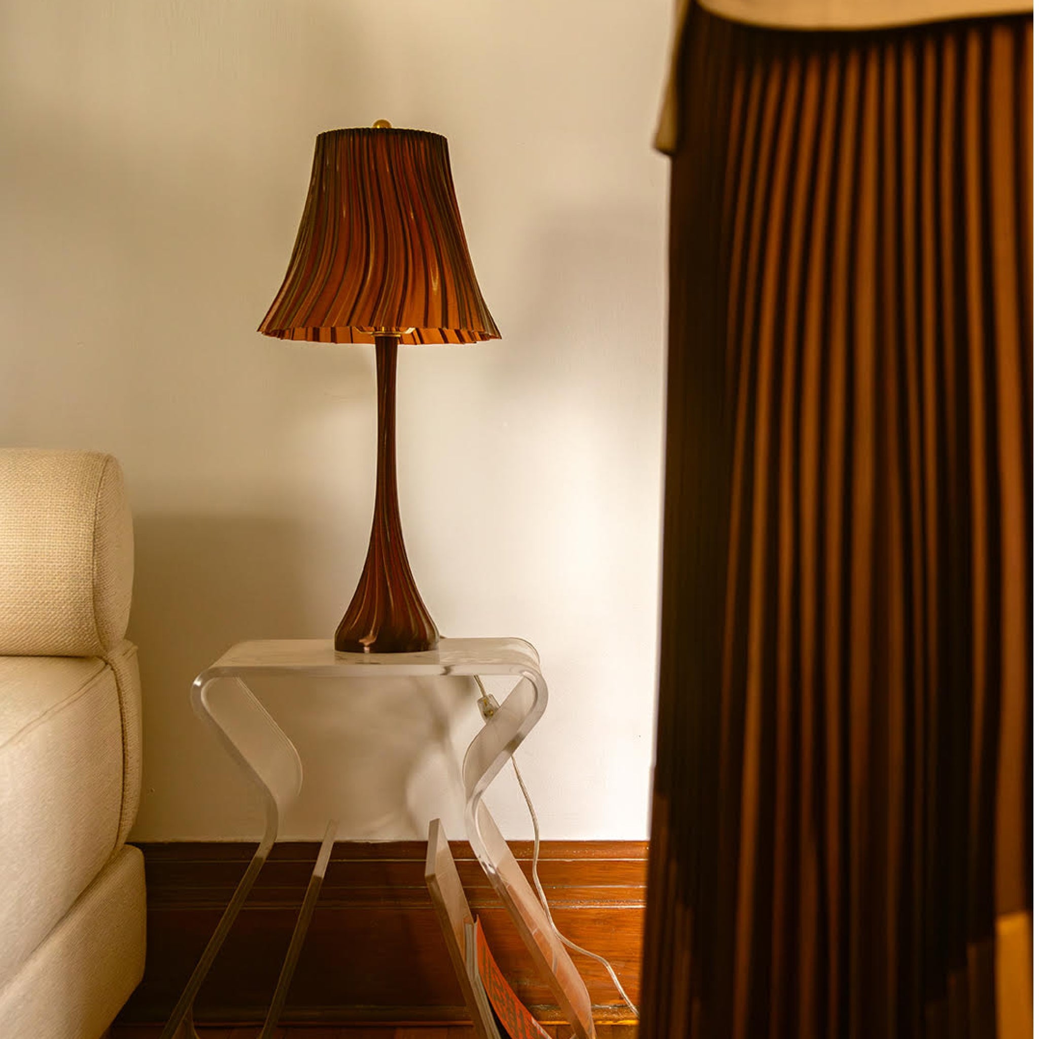 Pleated Table Lamp