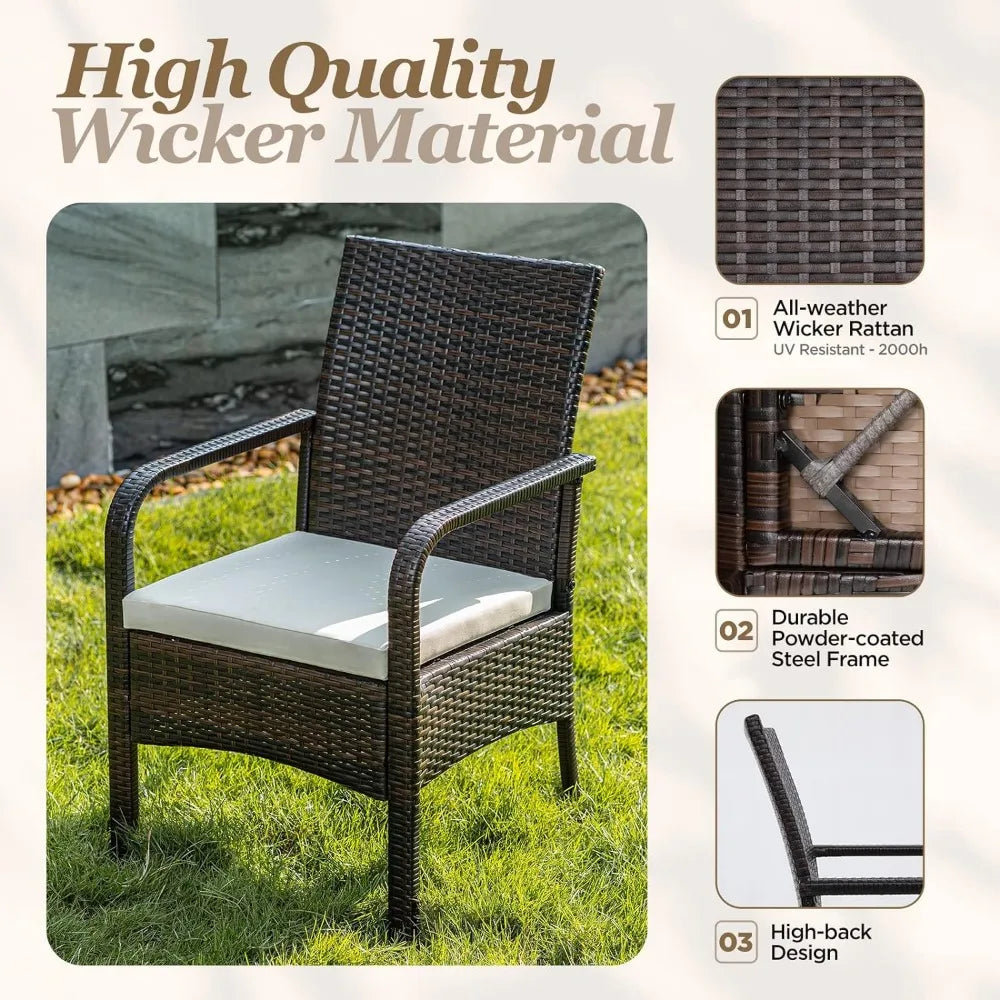 Wicker Dining Patio Set