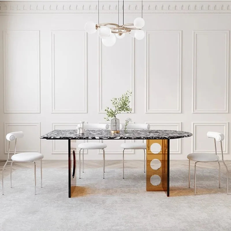 Marble Top Modern Dining Table