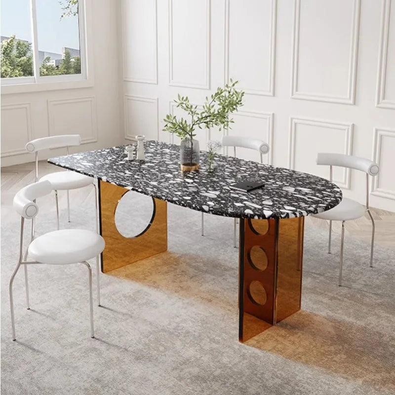 Marble Top Modern Dining Table