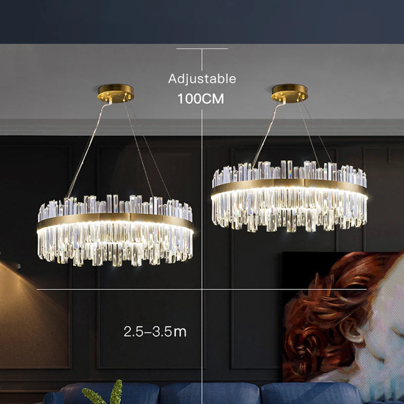 Luxury Crystal Led Pendant