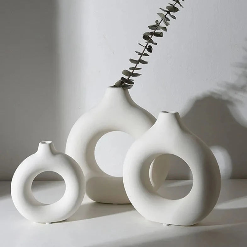 Circular Ceramic Vase