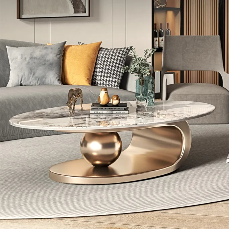 Minimalist Modern Oval Coffee Table