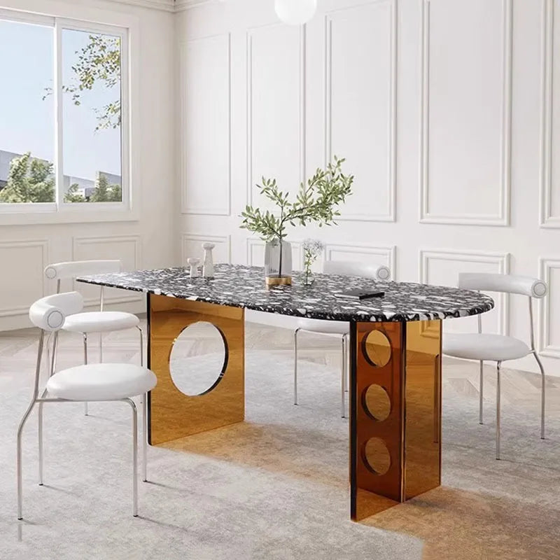 Marble Top Modern Dining Table