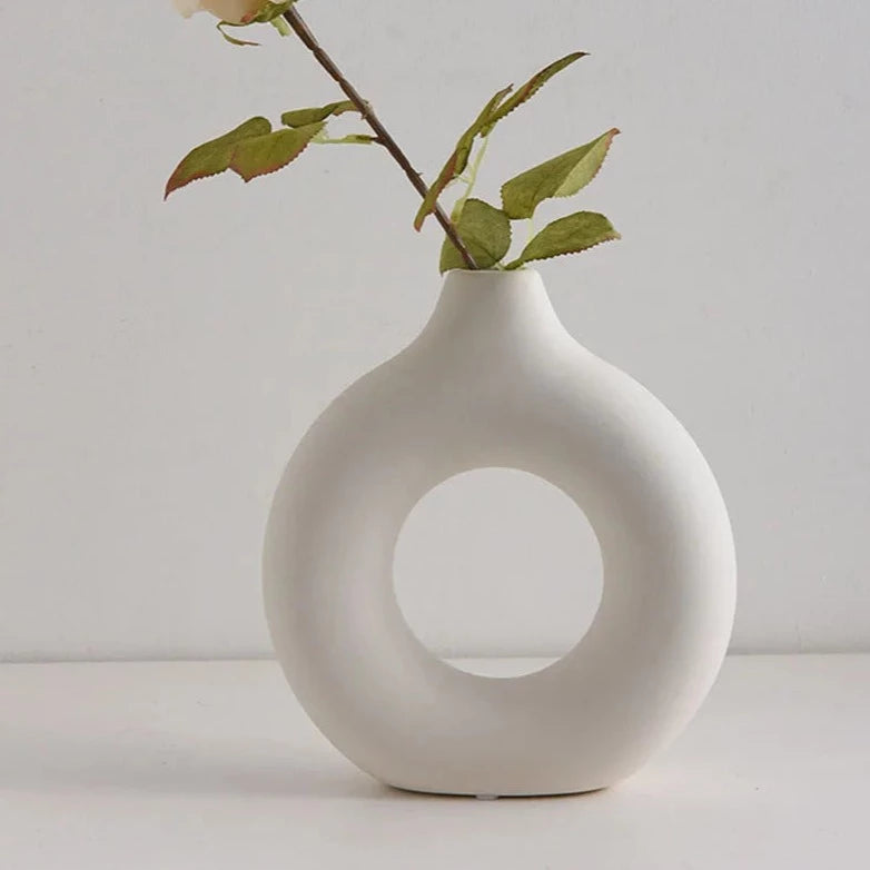 Circular Ceramic Vase