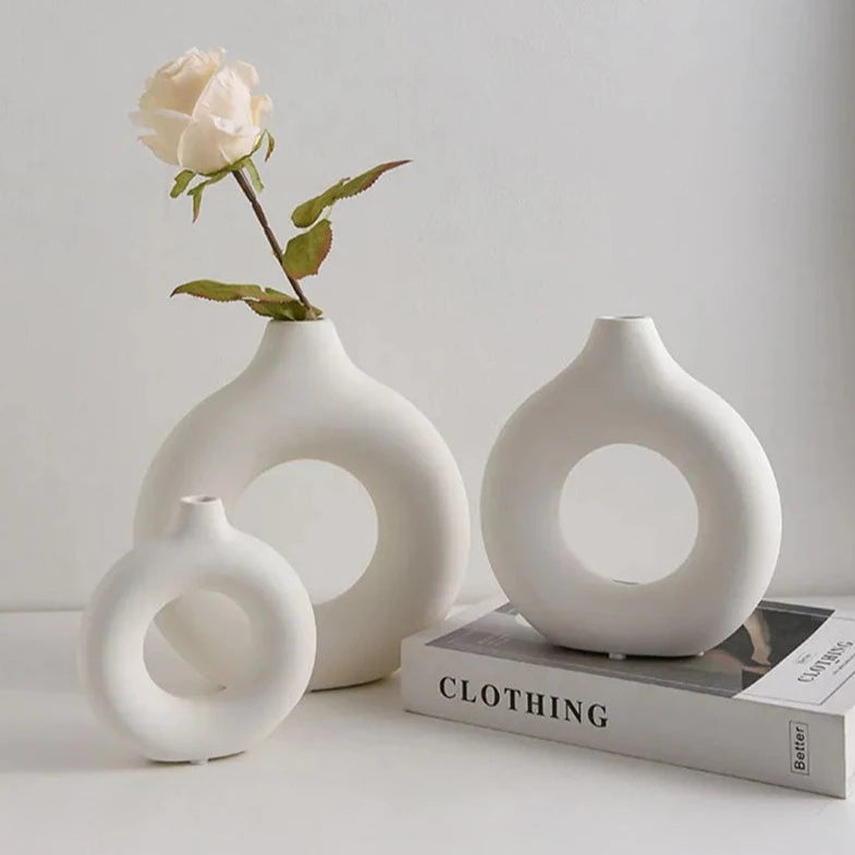 Circular Ceramic Vase