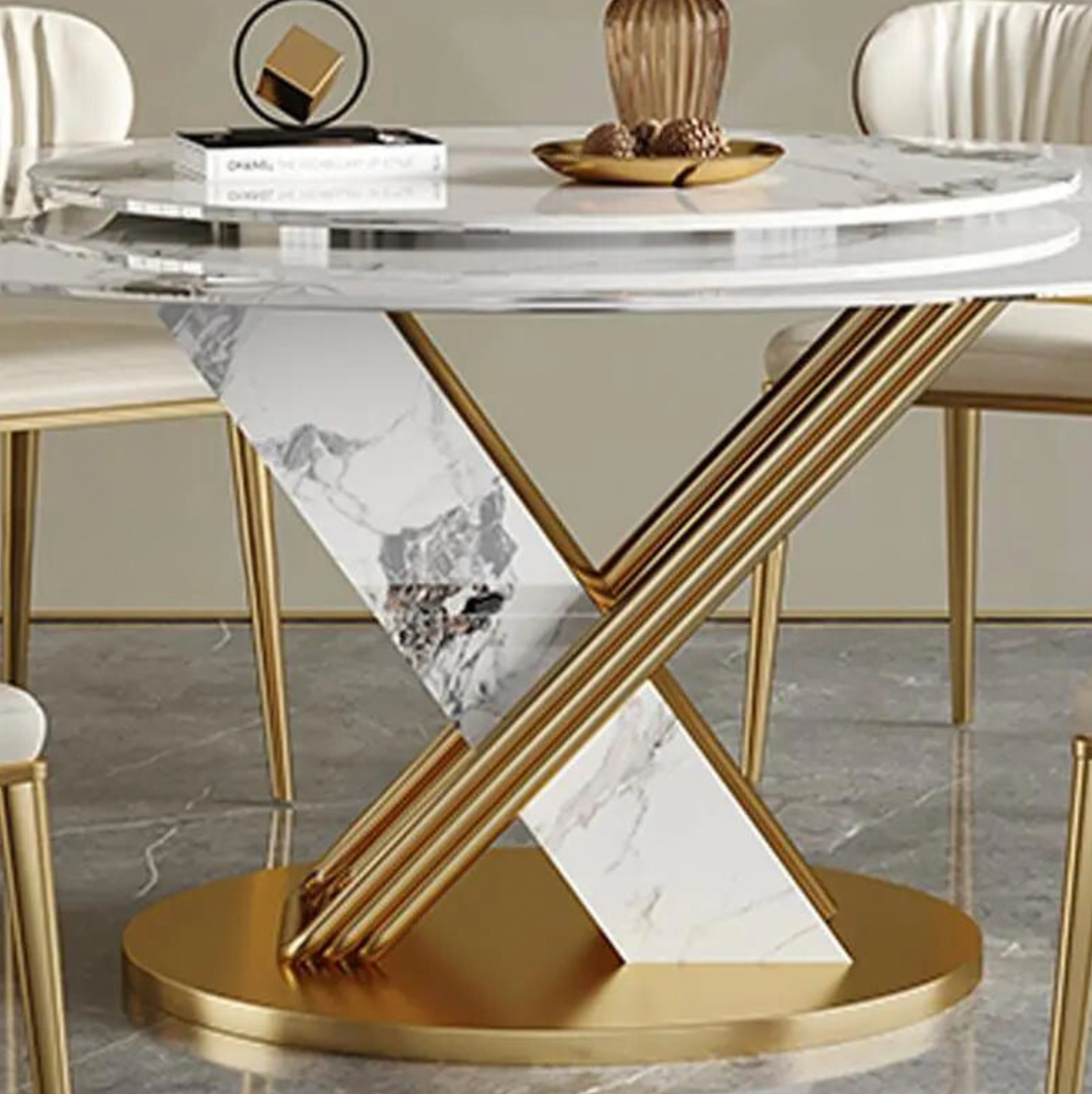 Round Marble Dining Table