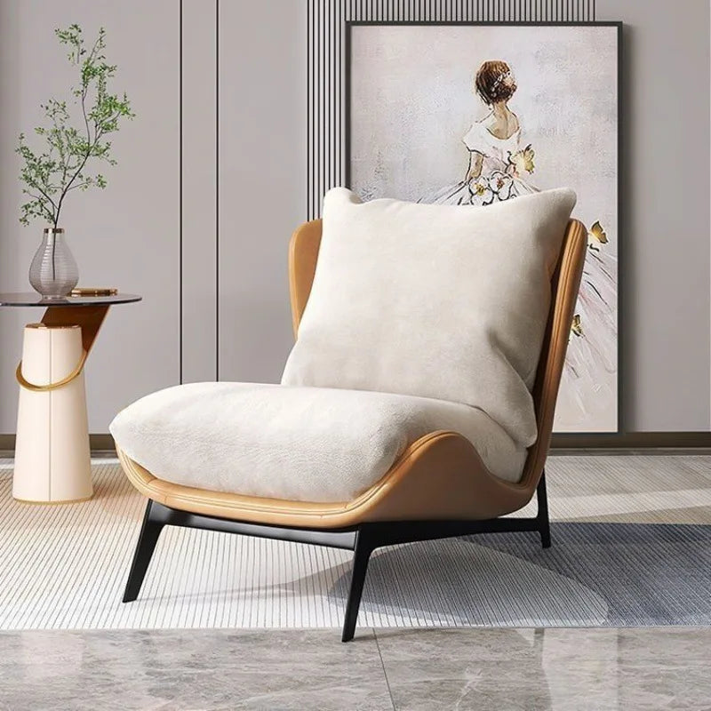 Luxury Cashmere Lounge Chair