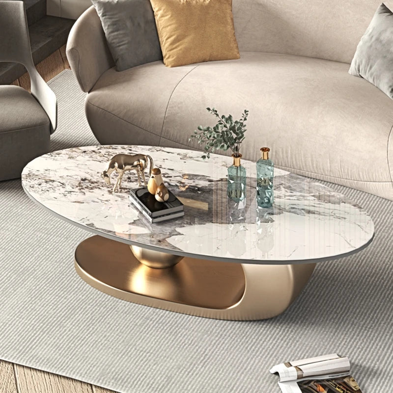 Minimalist Modern Oval Coffee Table