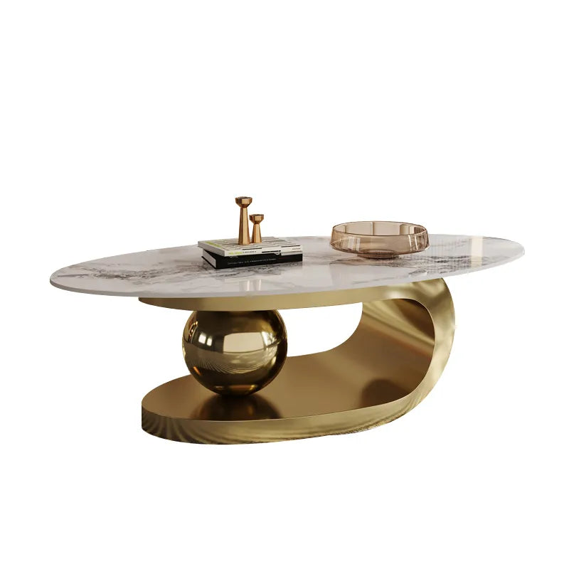 Minimalist Modern Oval Coffee Table