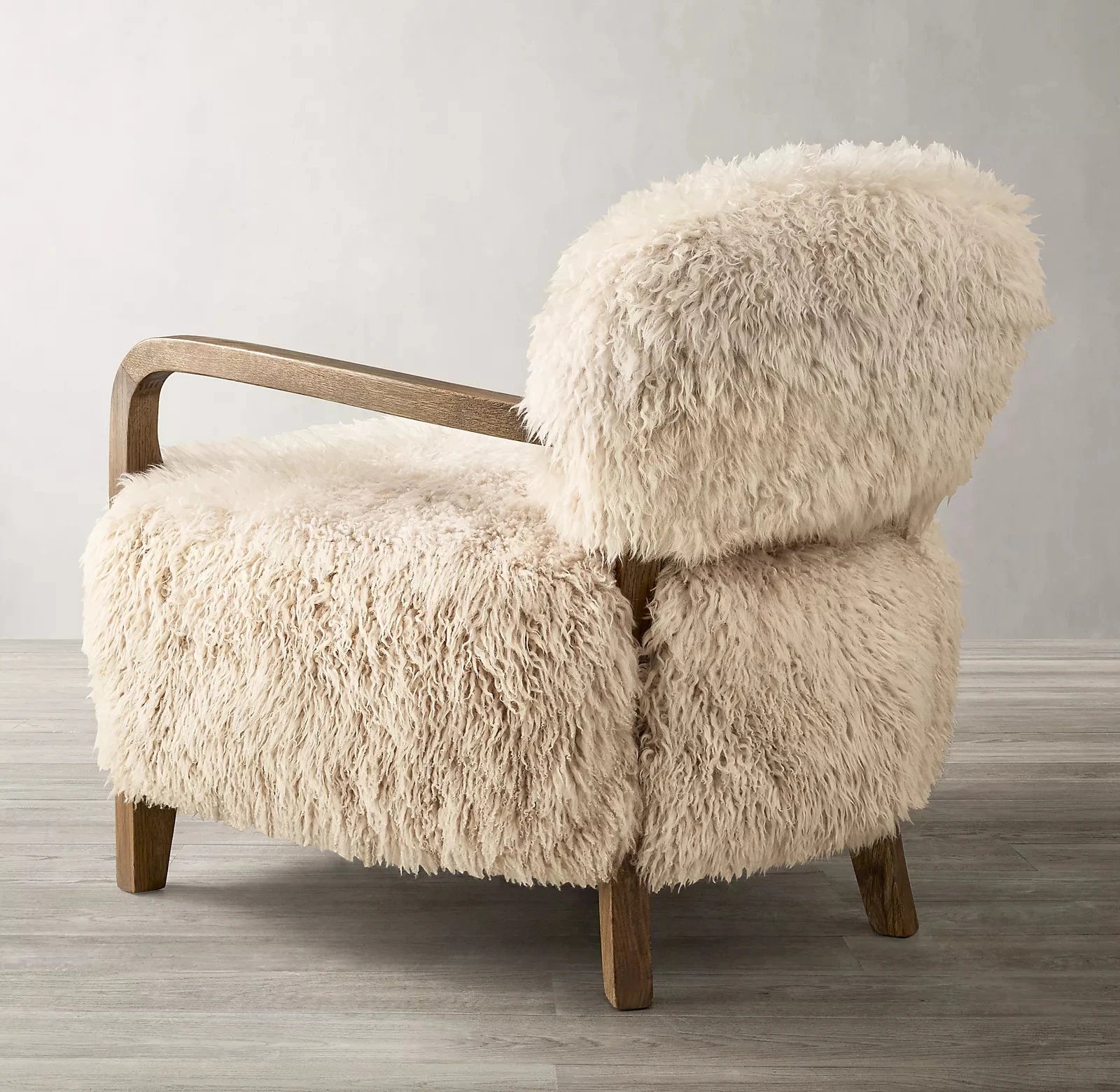 Faux Sheepskin Lounge Chair