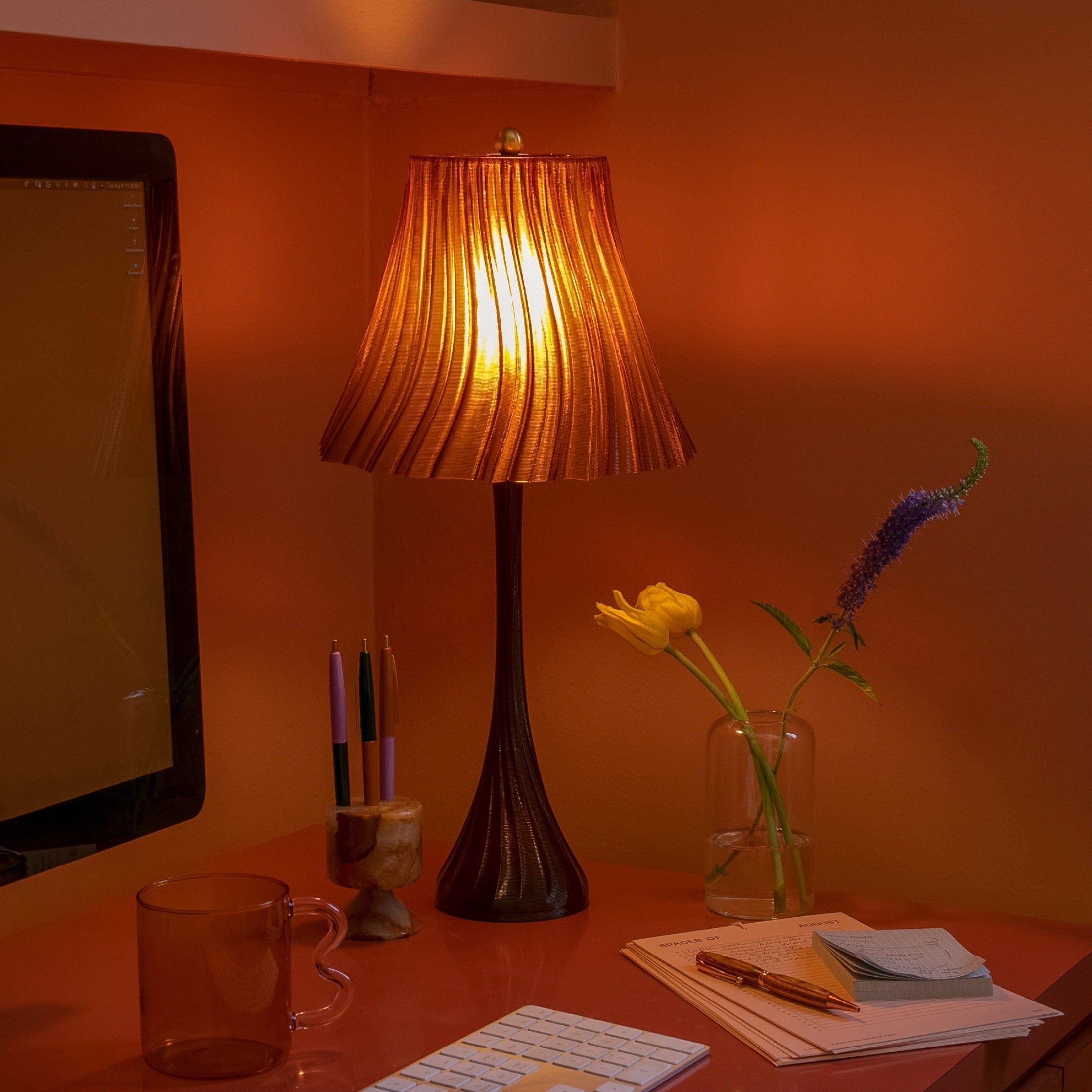 Pleated Table Lamp