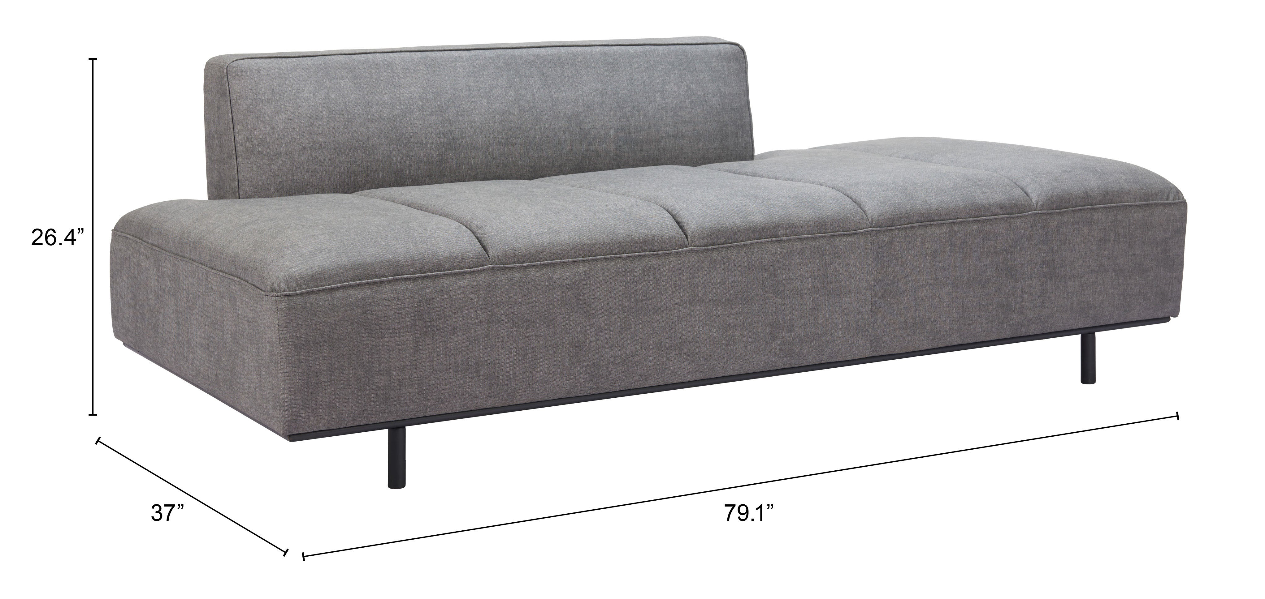 Confection Sofa Gray by Zuo Modern