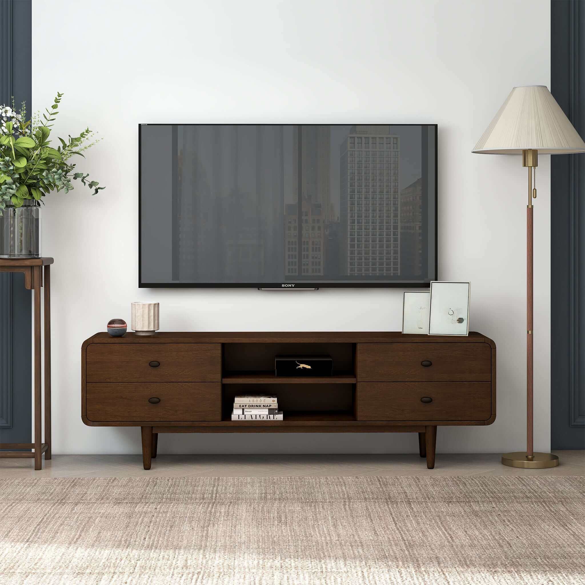 Alexa Mid-Century Modern Style TV Stand