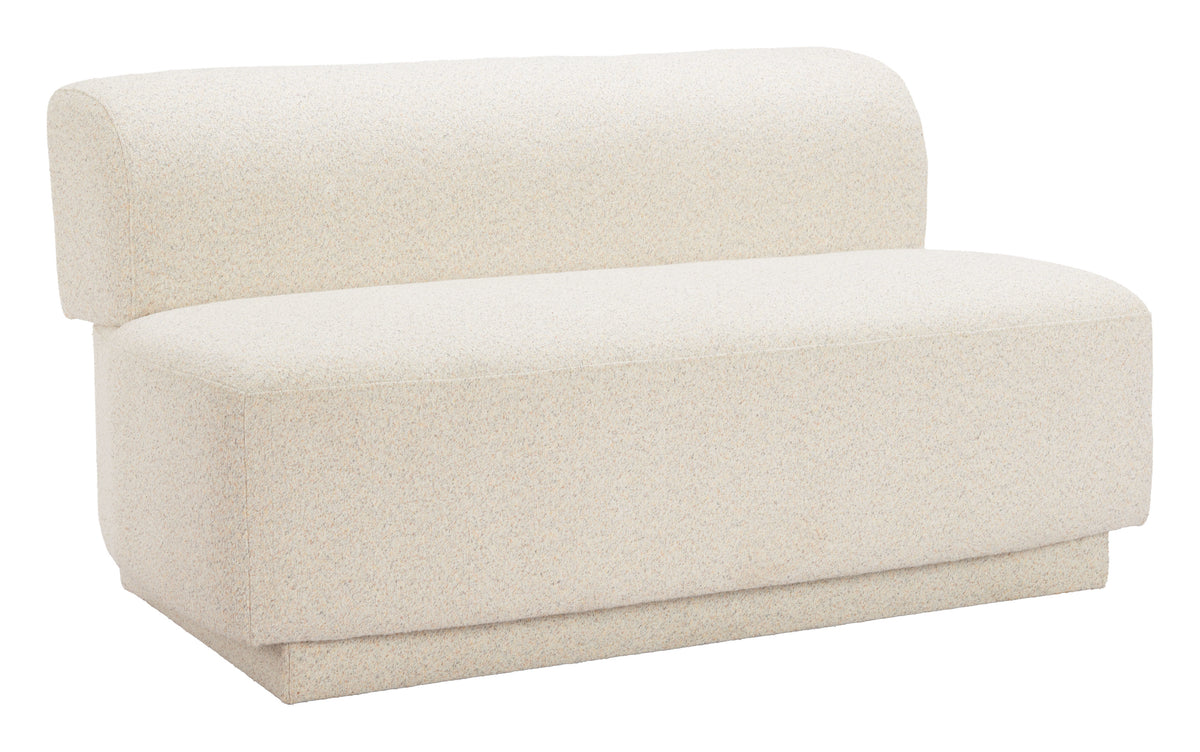 Anese Loveseat Multigrain Beige by Zuo Modern