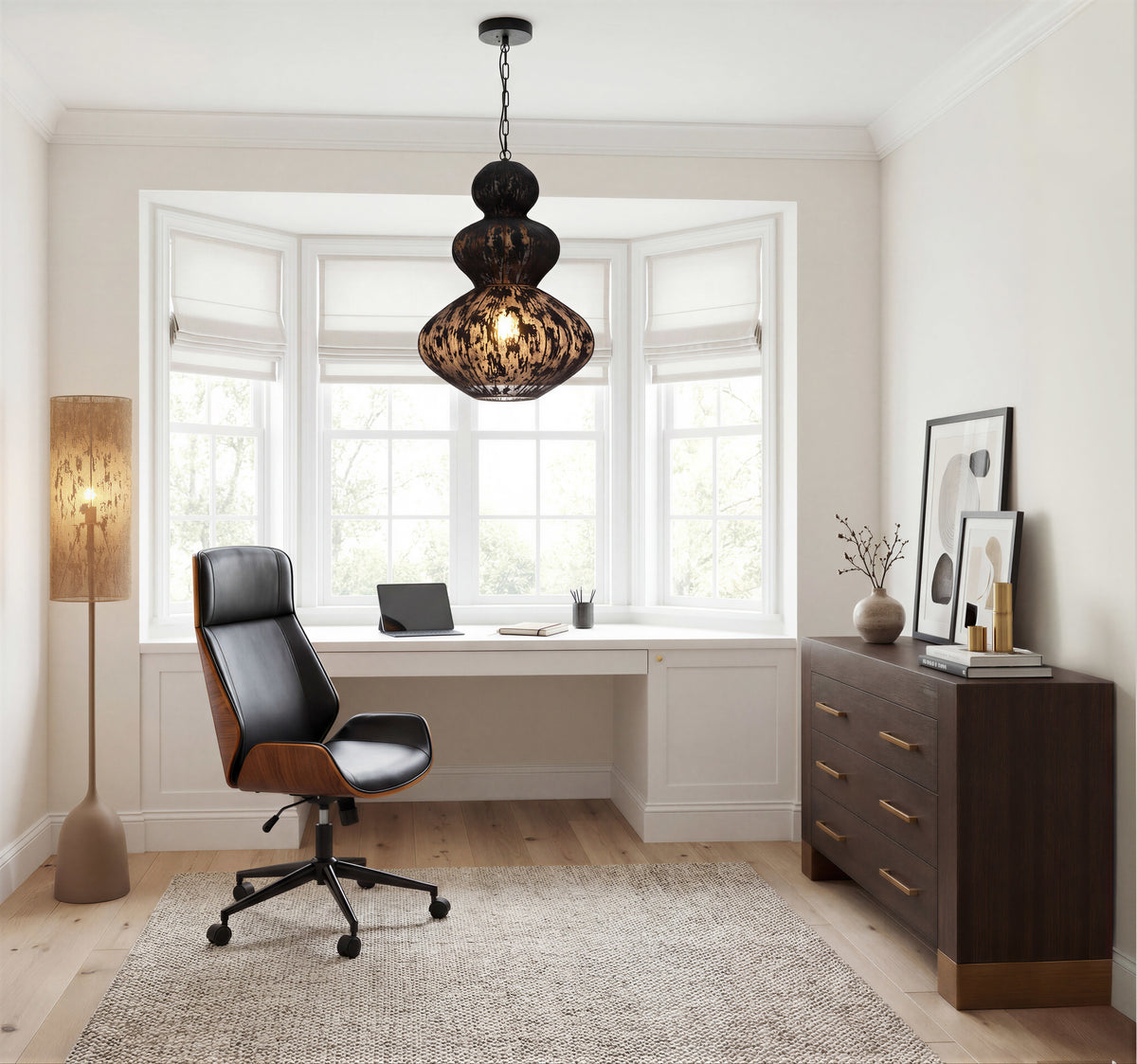 Kali Ceiling Lamp Black by Zuo Modern