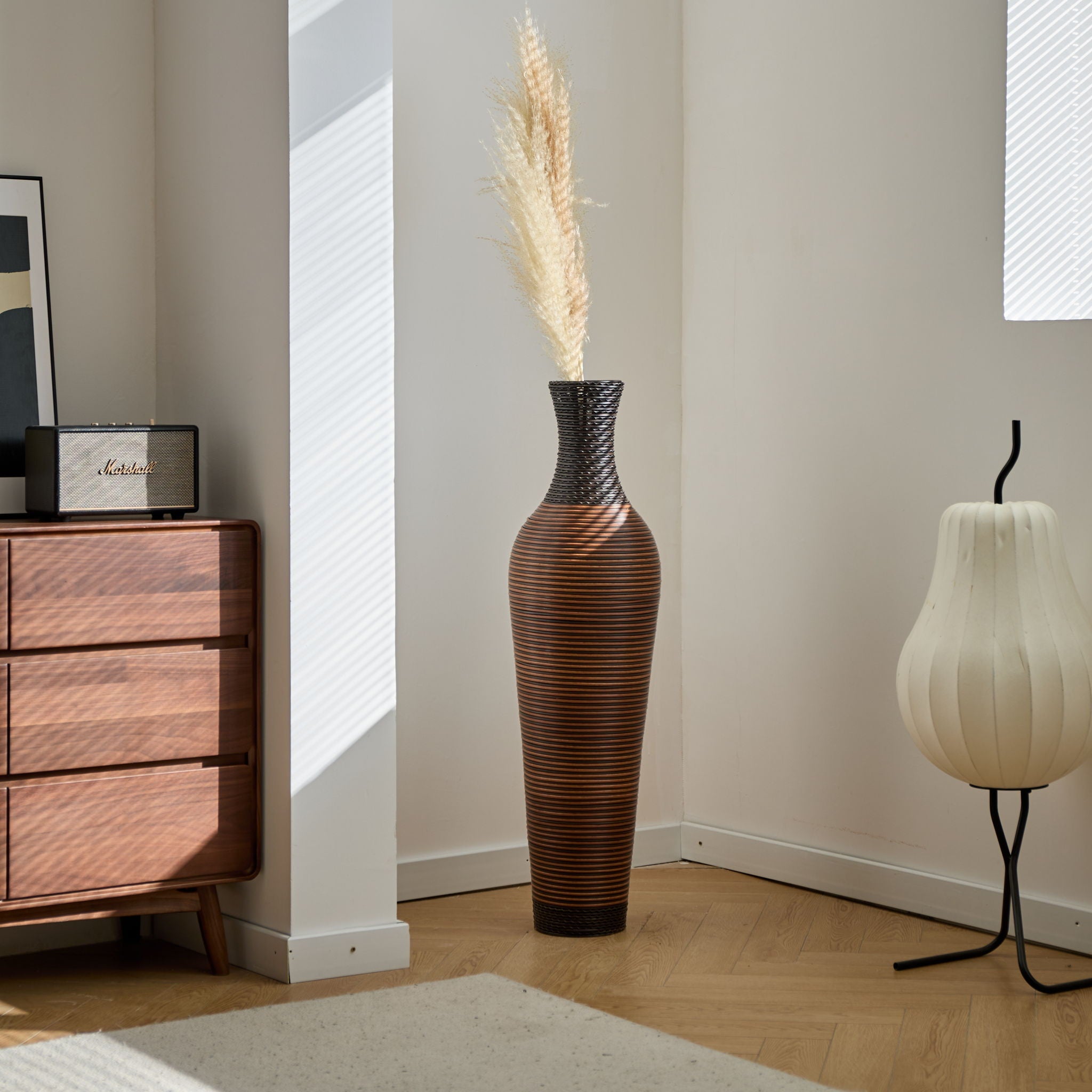 Tall Woven Floor Vase