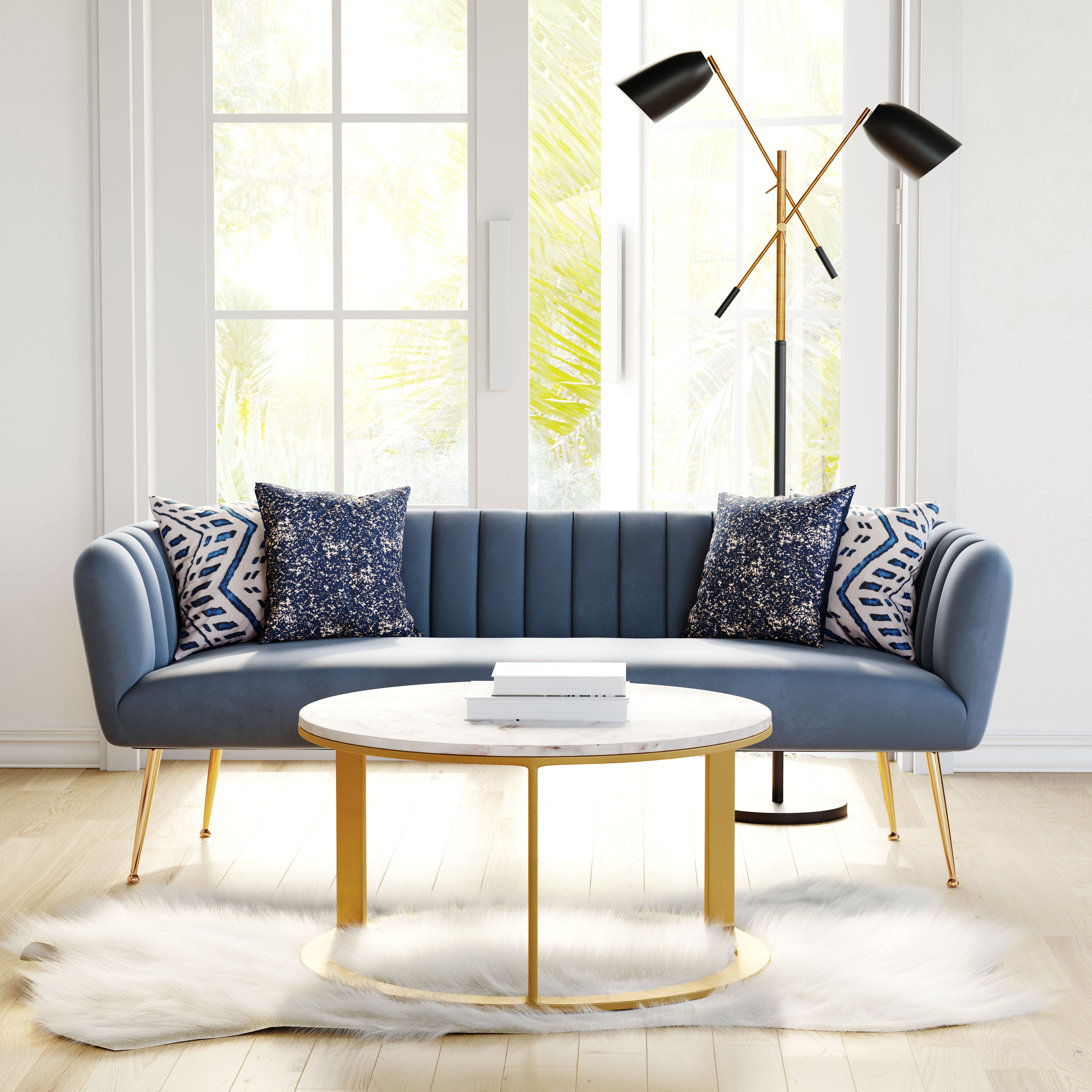 Deco Sofa Gray by Zuo Modern