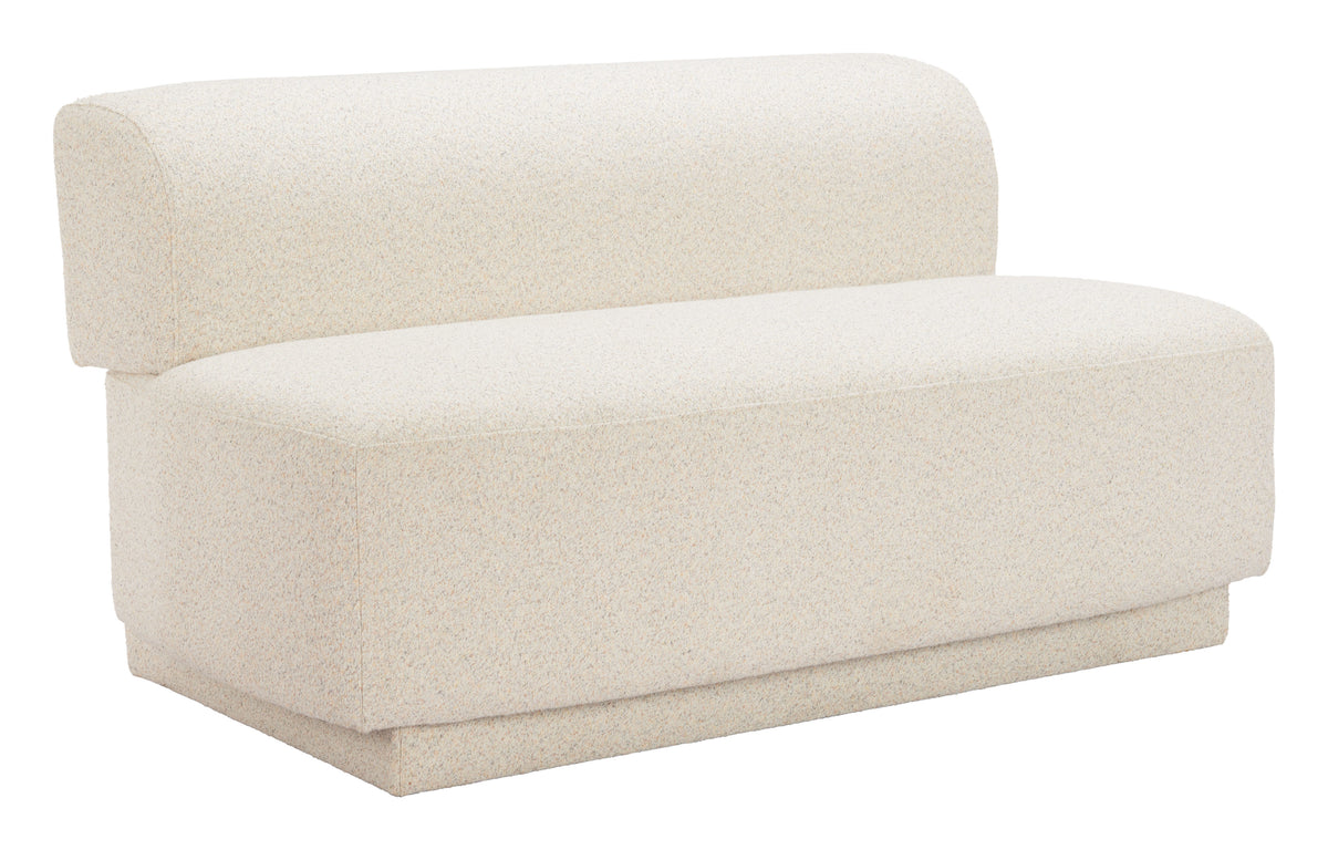 Anese Loveseat Multigrain Beige by Zuo Modern